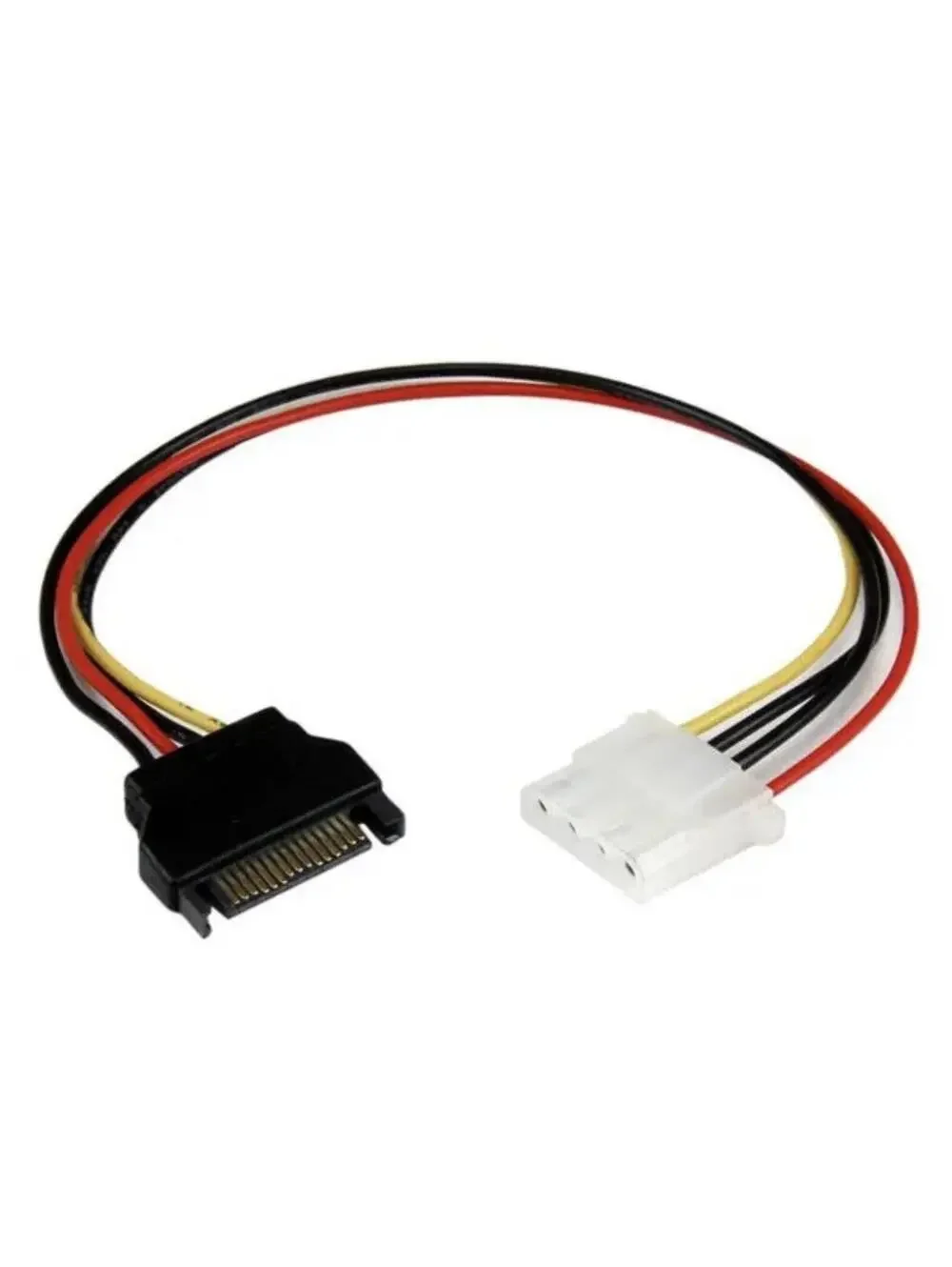 1FT StarTech SATA 15-Pin Female to LP4 Male Power Cable Adapter